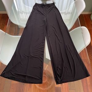 Q USA Wide Leg Flare Stretch Slit Leg Pants Made in USA